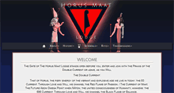 Desktop Screenshot of horusmaatlodge.com